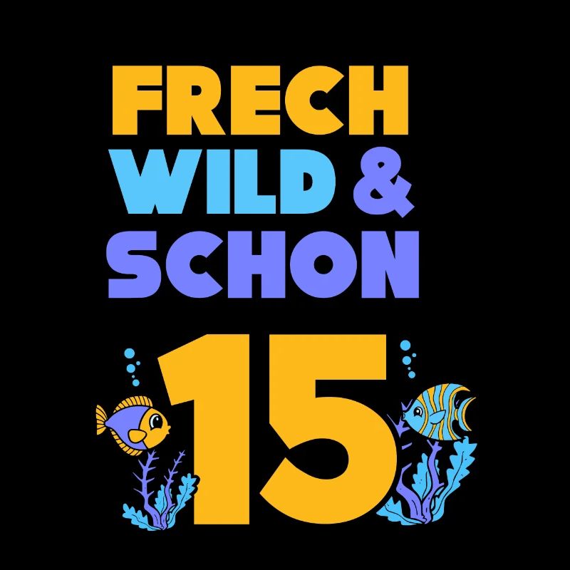 15 Jahre Geburtstag Junge Mädchen Fisch