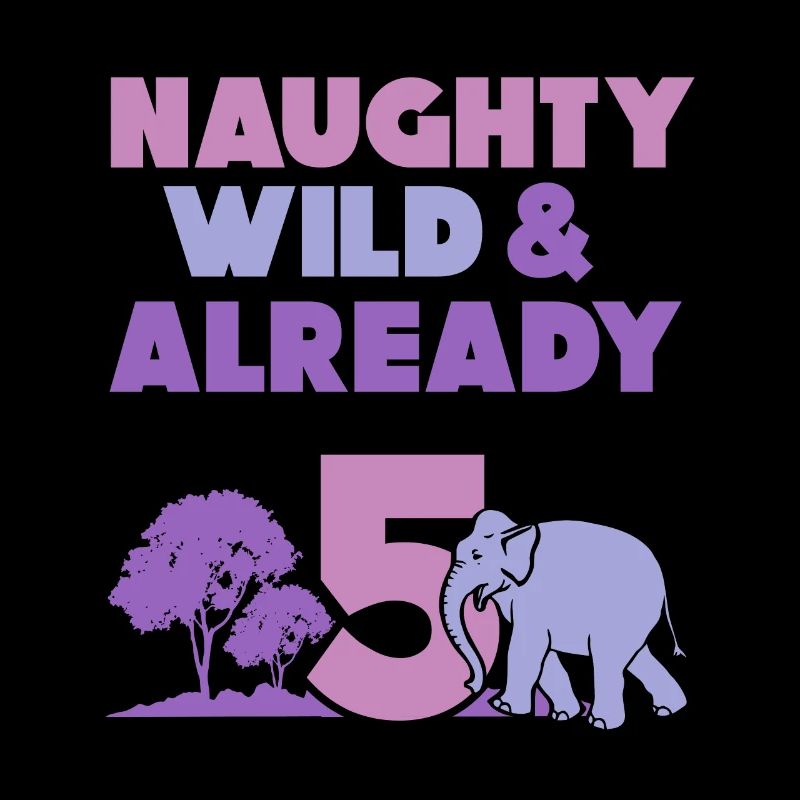 5 Jahre Geburtstag Junge Mädchen Elefant