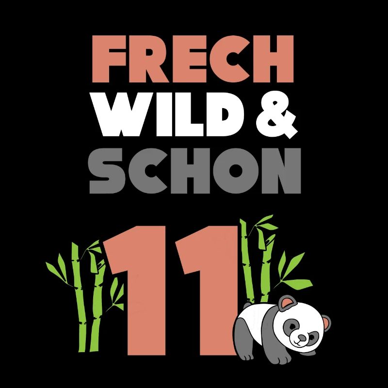 11 Jahre Geburtstag Junge Mädchen Panda
