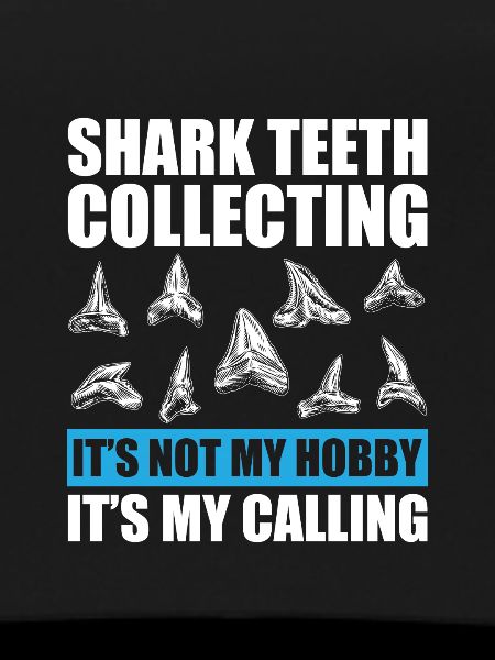 Collecting fossilized shark teeth