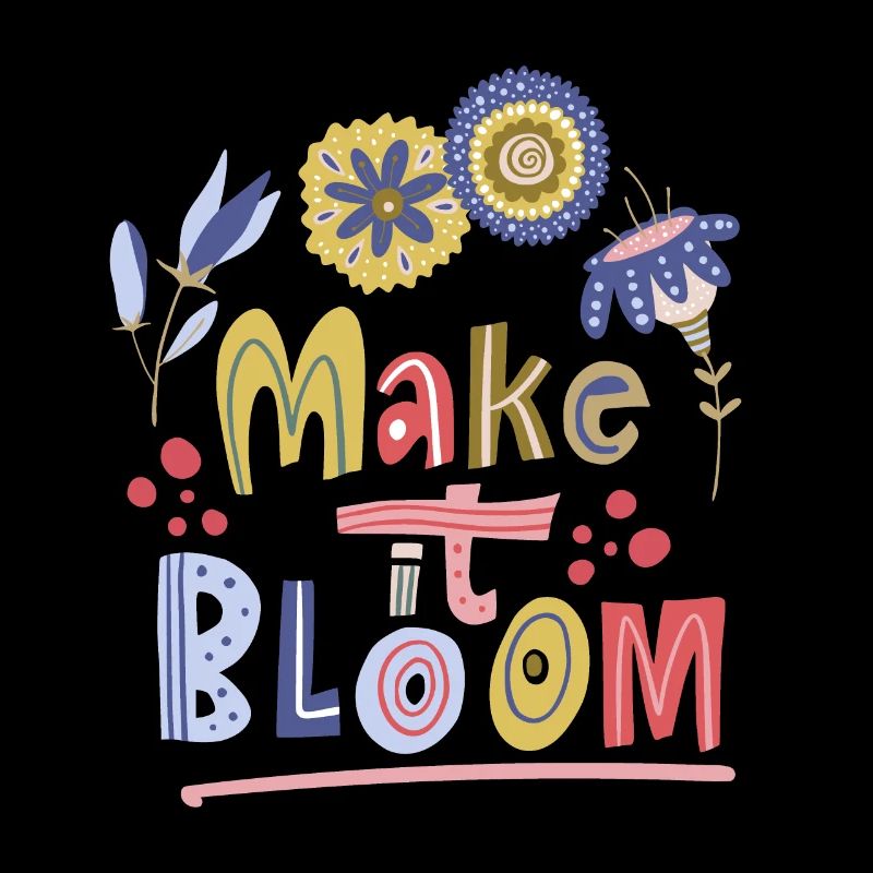 Dicton amoureux des fleurs, typographie fleur dicton