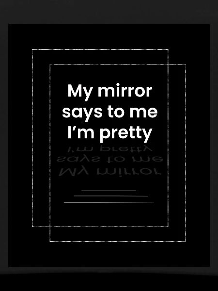I am very pretty