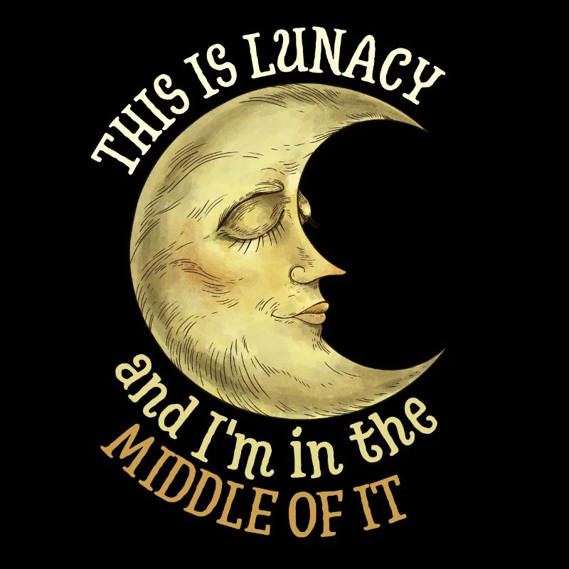 Crescent, Moon Full Moon, Lunacy Saying