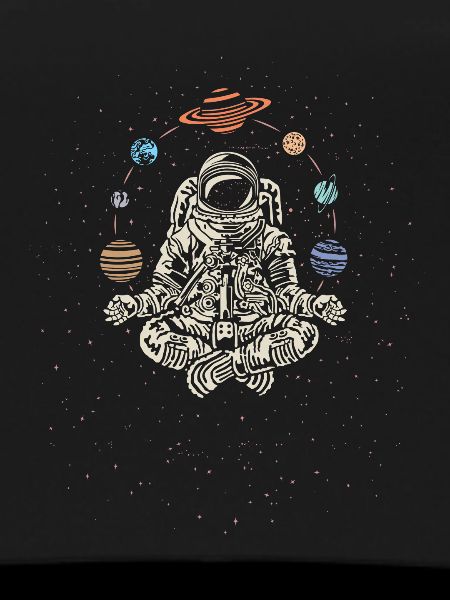 Yoga Teacher Rocket Astronaut