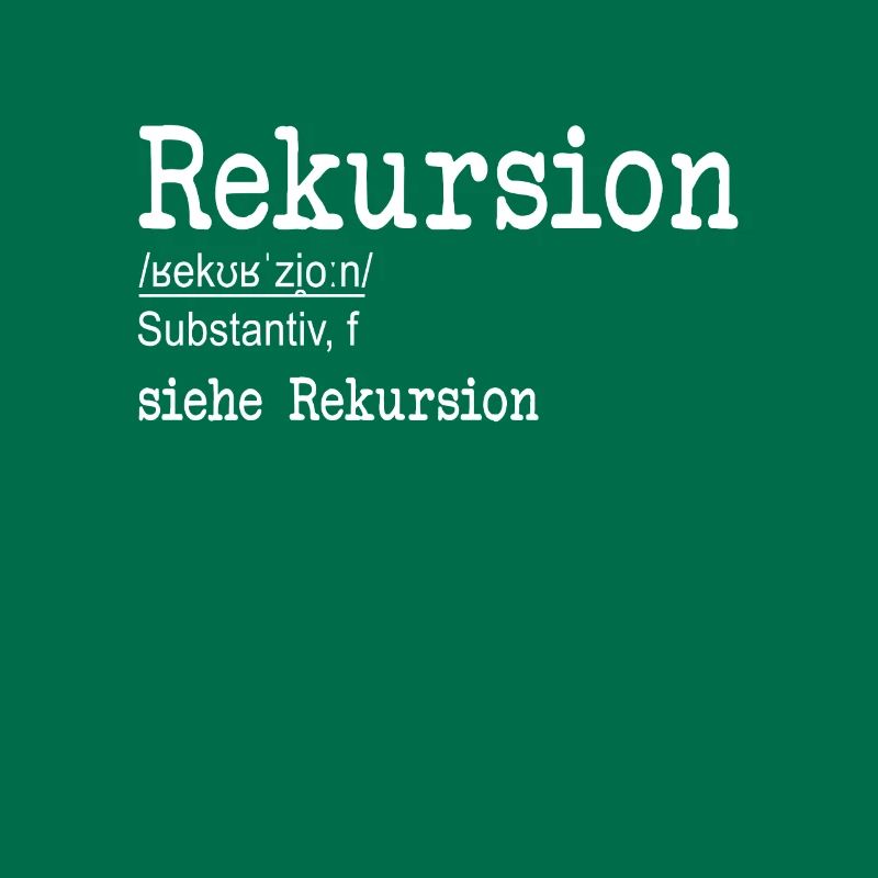 Rekursion Definition Softwareentwickler Coder