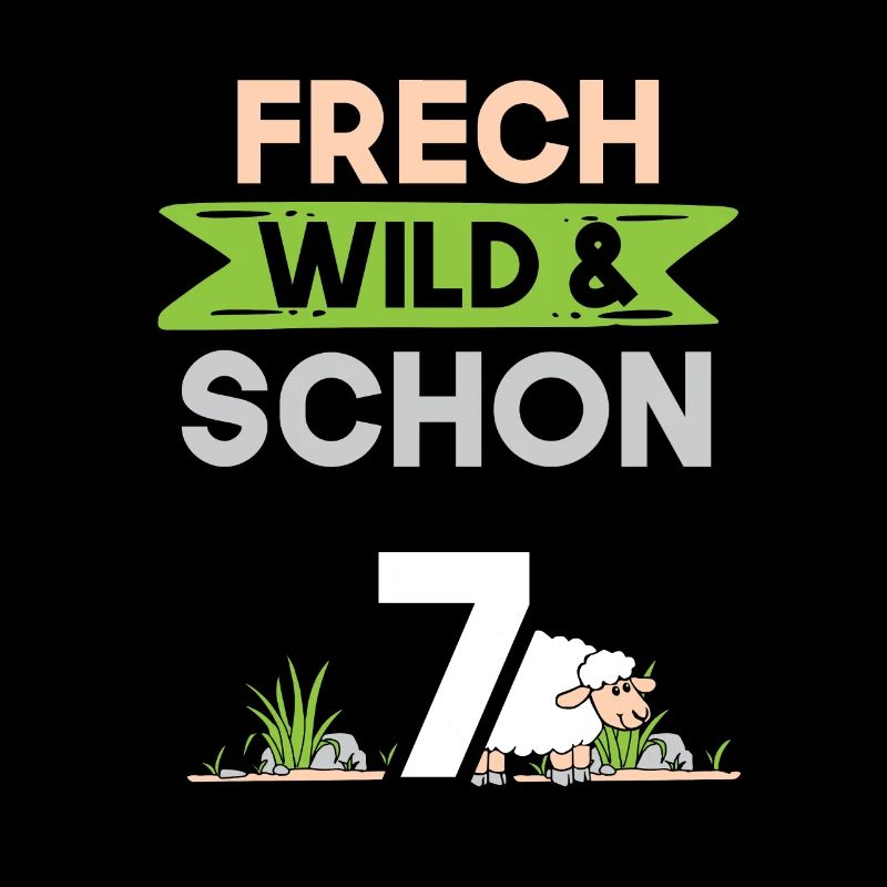7 Jahre Geburtstag Junge Mädchen Schaf