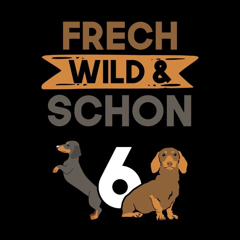 6 Jahre Geburtstag Junge Mädchen Dackel