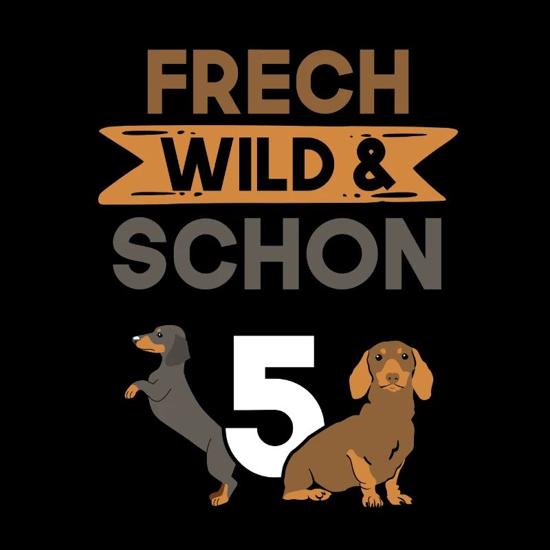 5 Jahre Geburtstag Junge Mädchen Dackel