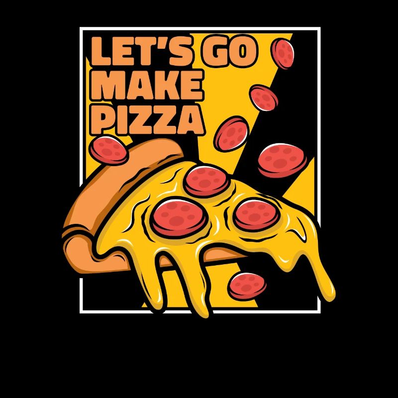 Let's Go Make Pizza Pizza Tray Pizza Oven Pizza