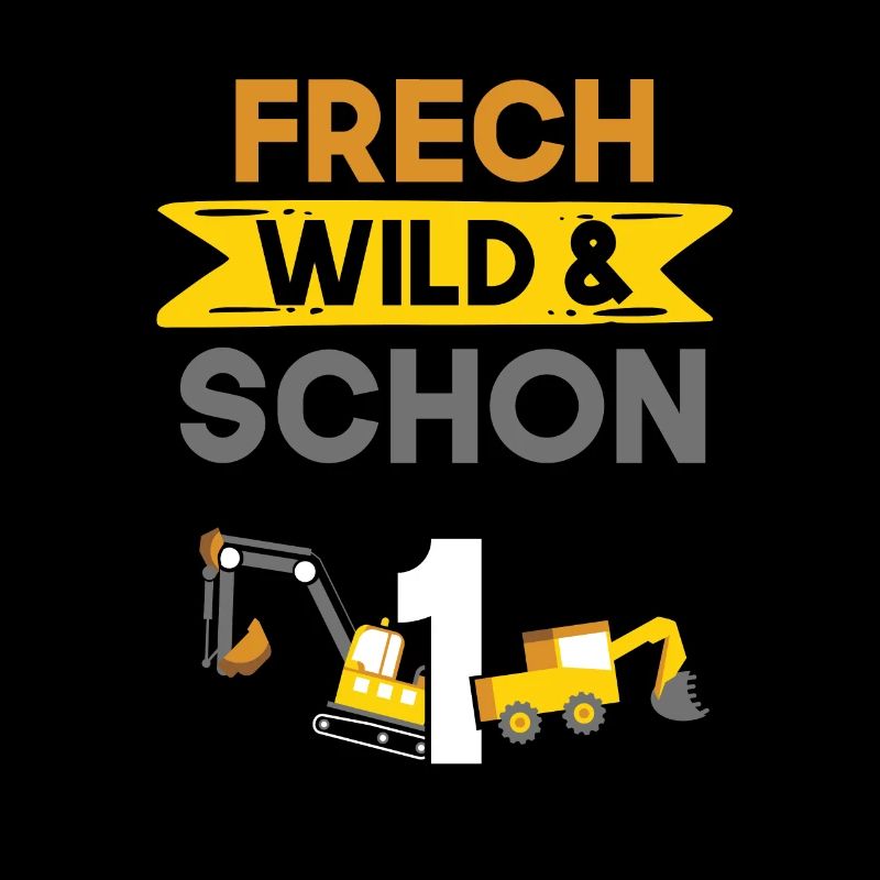 Geschenk 1 Jahr Geburtstag Bagger