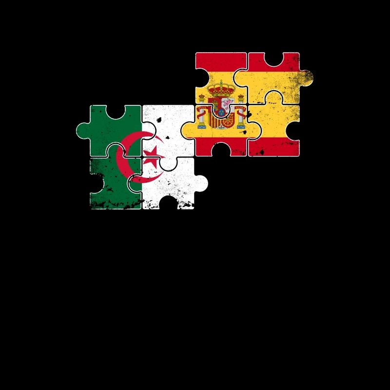 Algérie Espagne Drapeau Espagnol Algérien