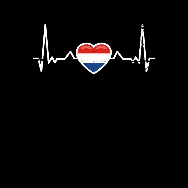 Pays-Bas battement de cœur Drapeau néerlandais