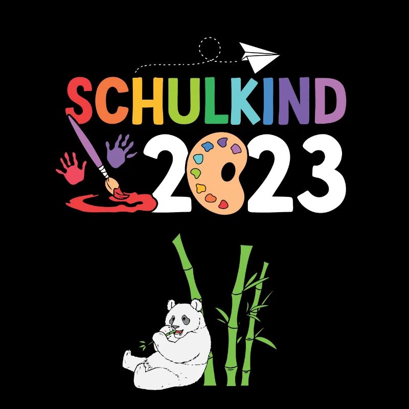 Panda Schulanfang Schulkind 2023