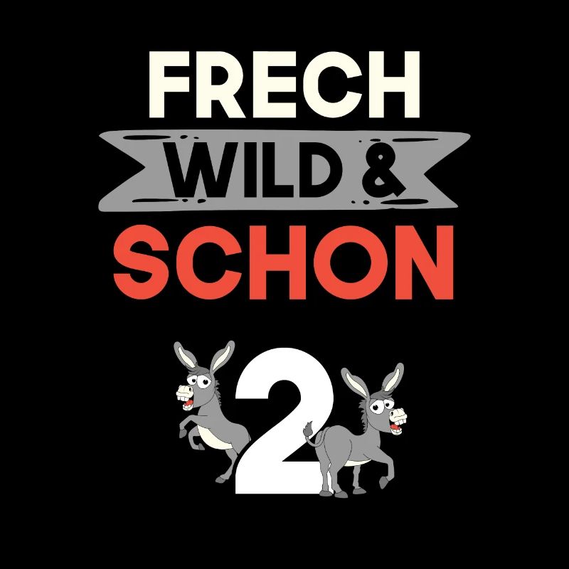 2 Jahre Geburtstag Junge Mädchen Esel