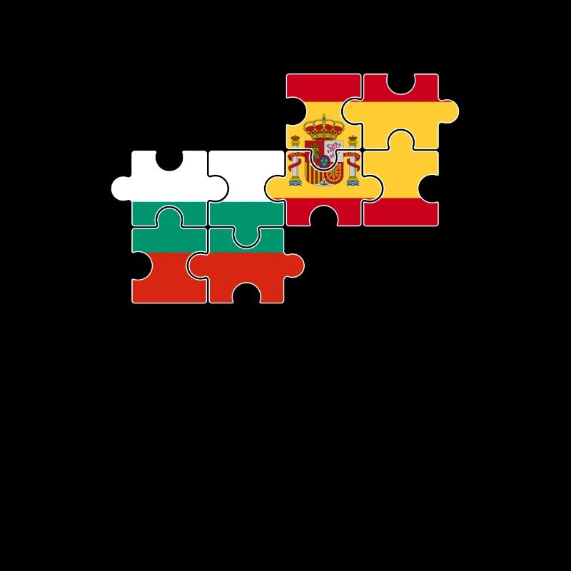 Bulgaria Spain Flag Spanish Bulgarian