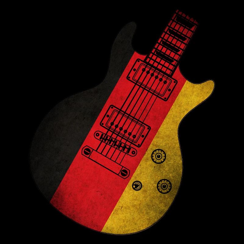 Guitare drapeau allemand