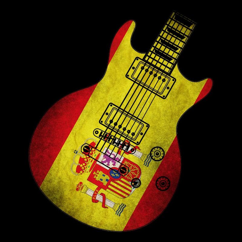 Drapeau de l’Espagne Guitare
