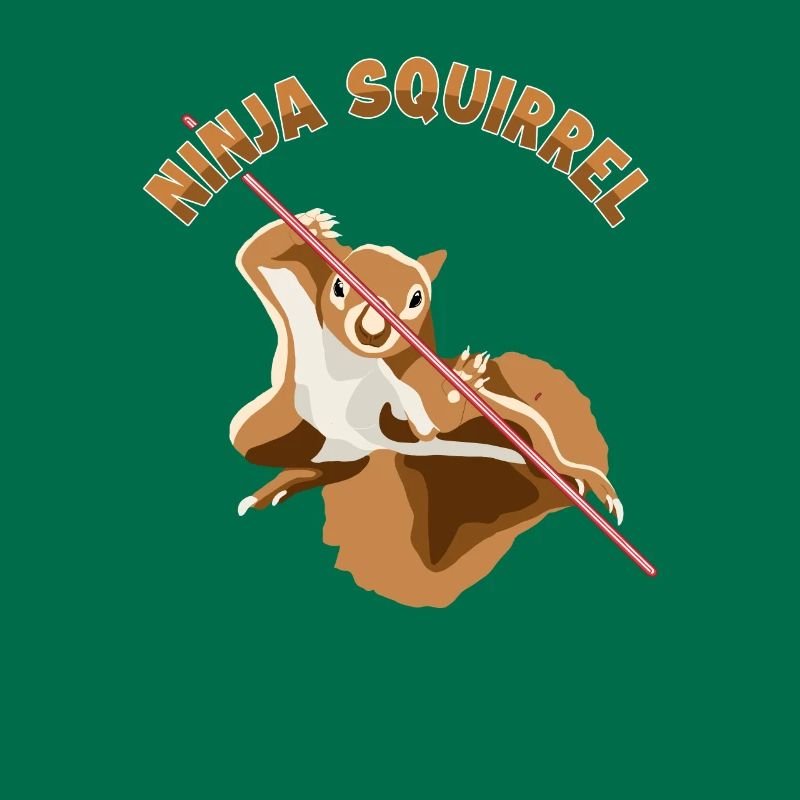 Ninja Squirrel Squirrel Fuchshörnchen Eichhörnchen