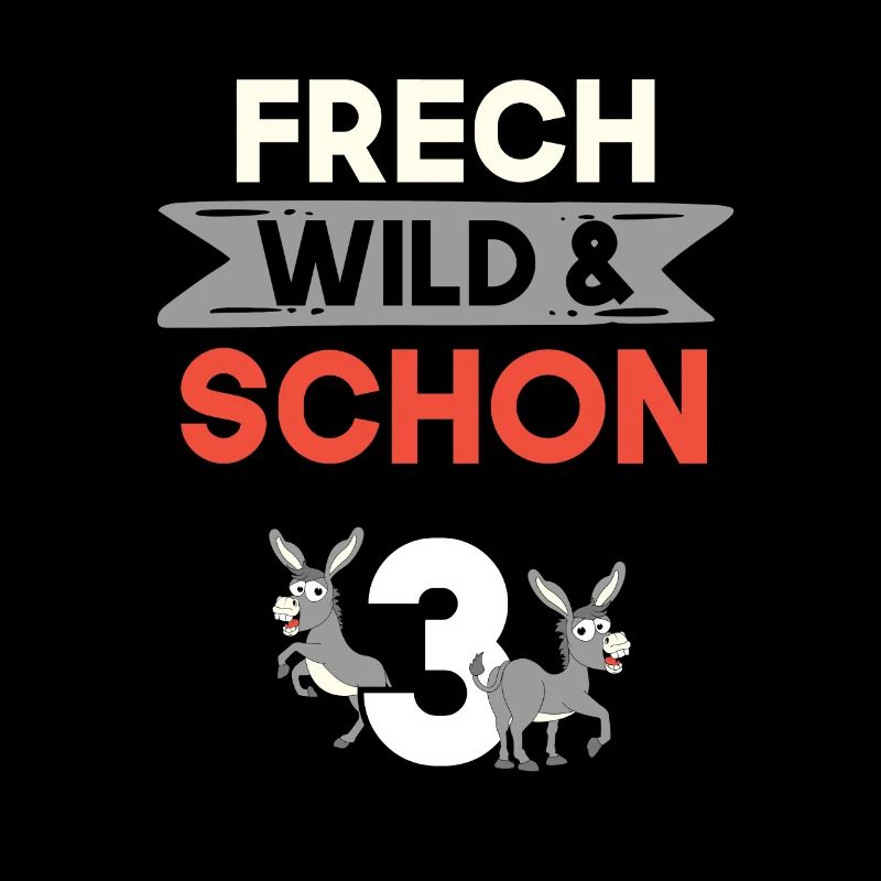 3 Jahre Geburtstag Junge Mädchen Esel