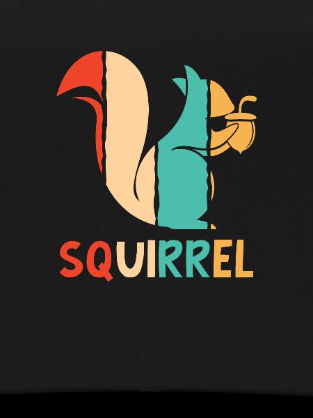 Retro Grauhörnchen Squirrel Fuchshörnchen