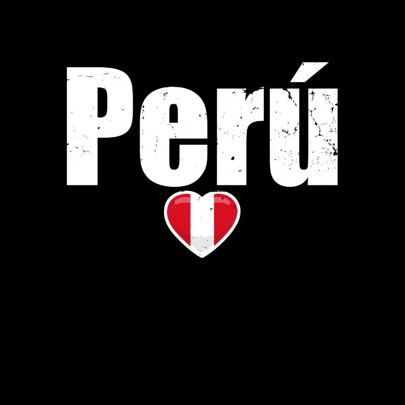 Perú Heart Vintage Peruvian Flag Peruvian