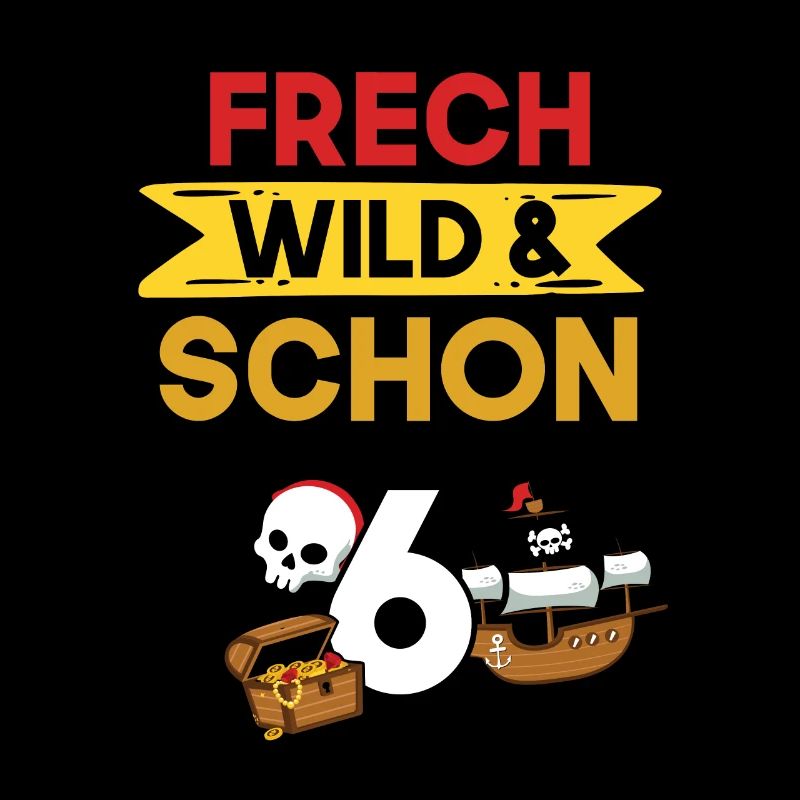 6 Jahre Geburtstag Junge Mädchen Pirat