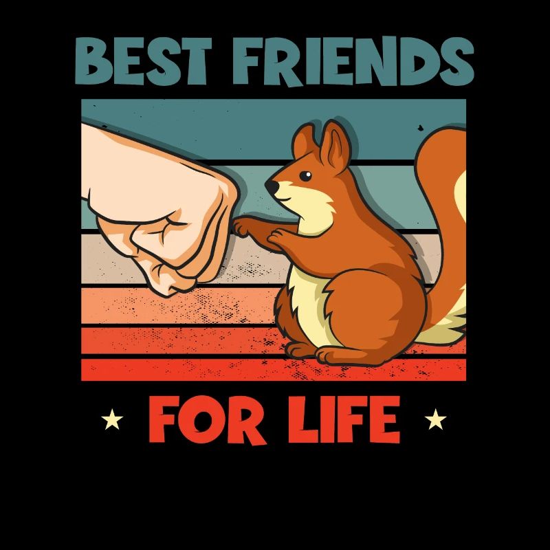 Best Friends For Life Grauhörnchen Squirrel