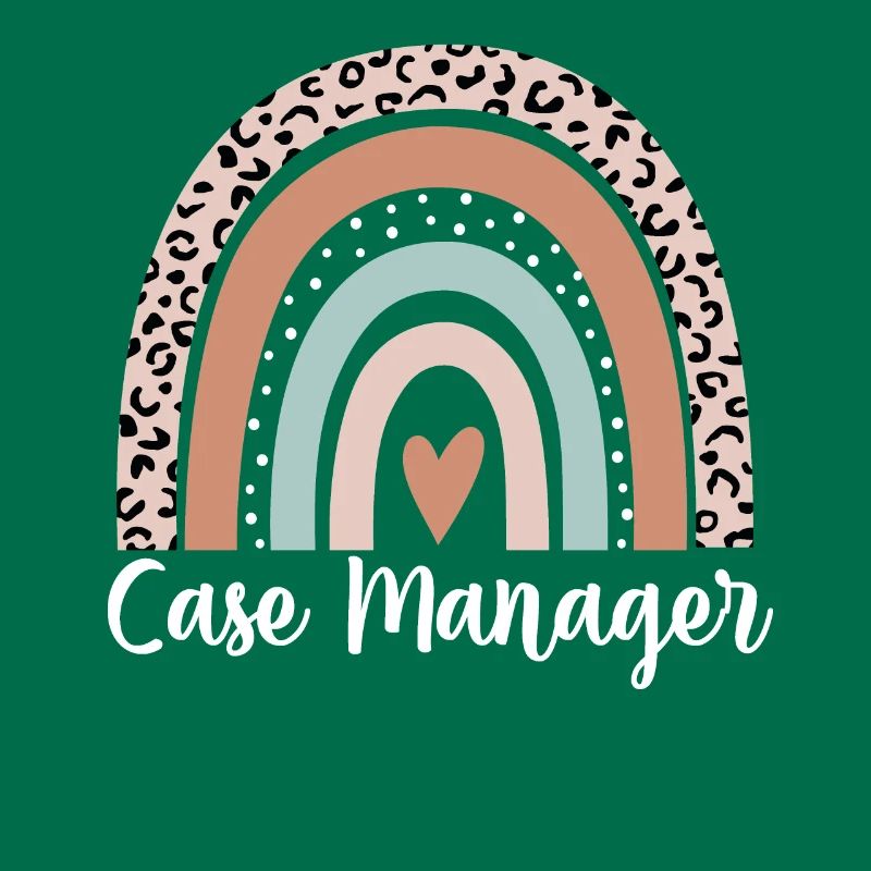 Case Manager Rainbow Leopard Funny Case Manager