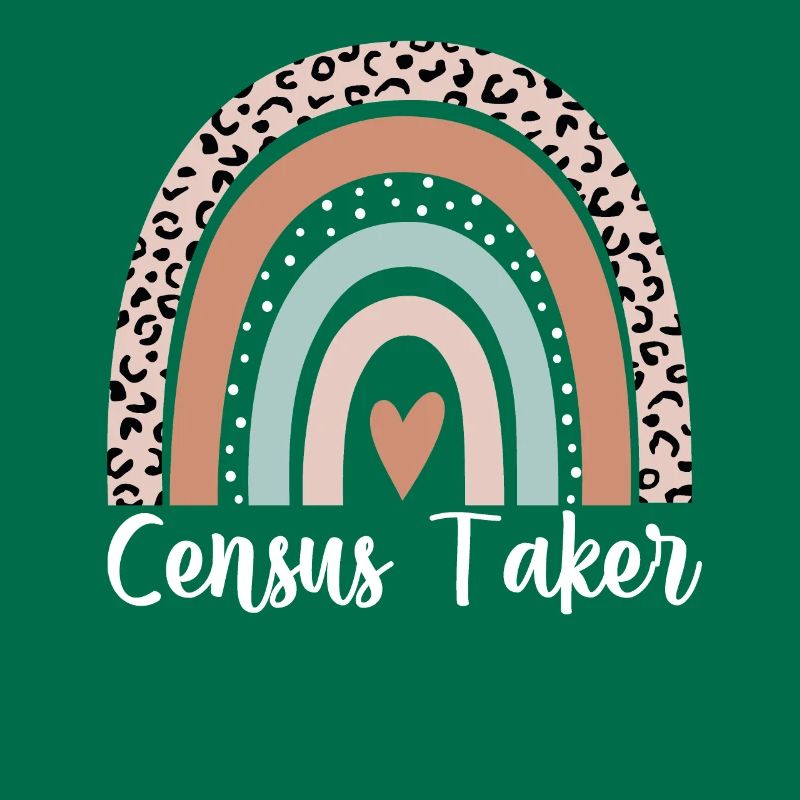 Census Taker Rainbow Leopard Funny Census Taker