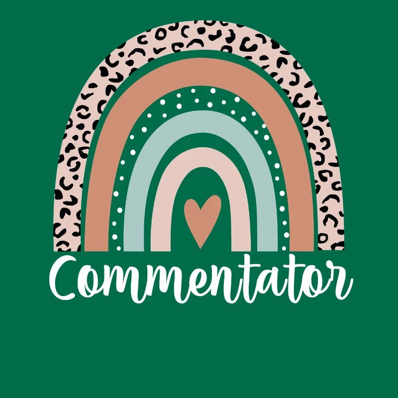 Commentator Rainbow Leopard Funny Commentator