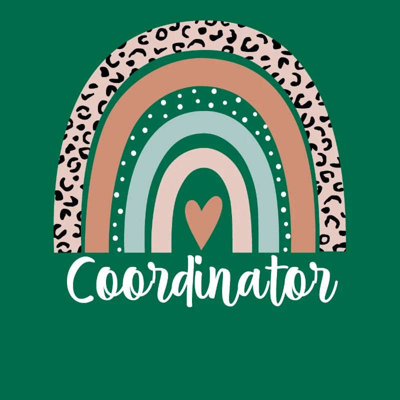 Coordinator Rainbow Leopard Funny Coordinator