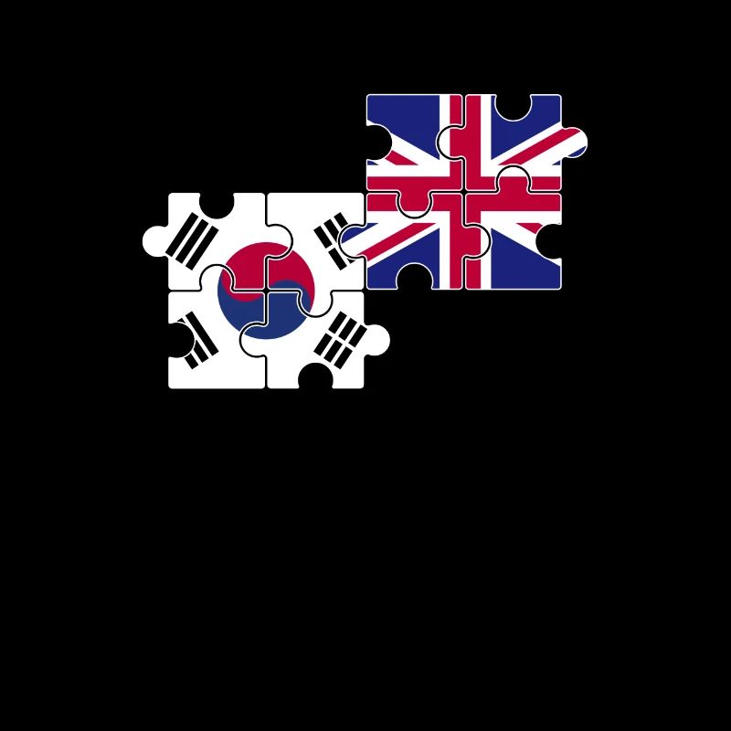 Corée du Sud Royaume-Uni Drapeau britannique Coréen