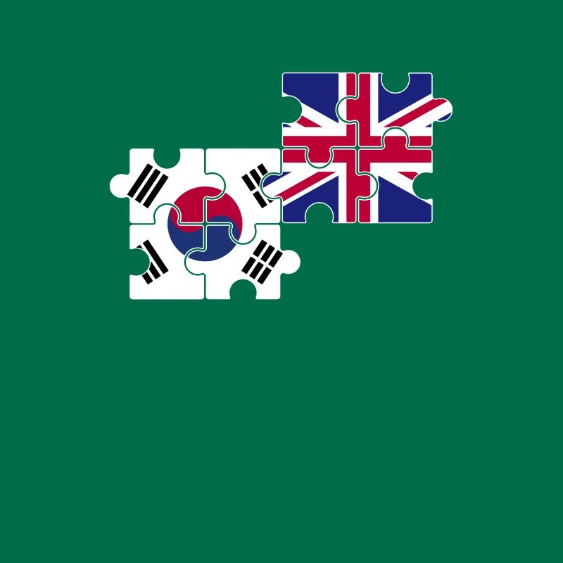 Corée du Sud Royaume-Uni Drapeau britannique Coréen