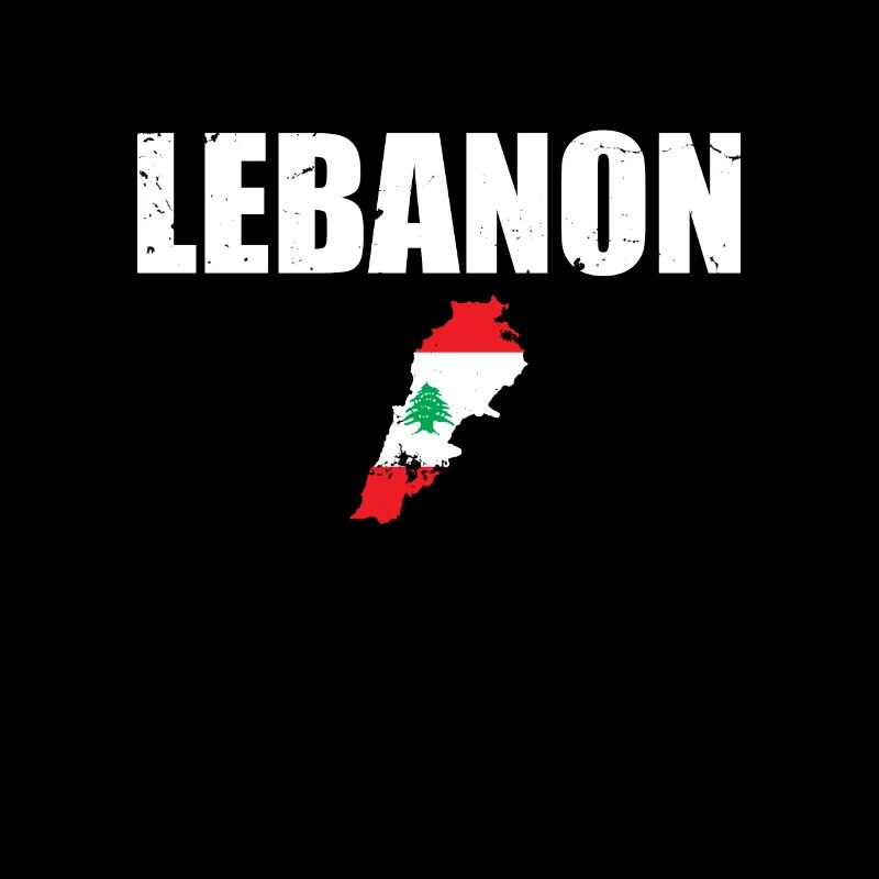 Liban Vintage carte libanaise drapeau libanais libanais