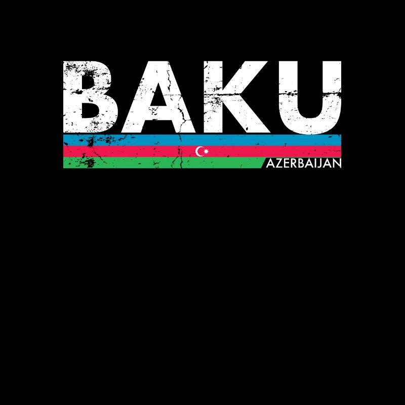 Bakou Vintage Azerbaïdjan Drapeau de l’Azerbaïdjan
