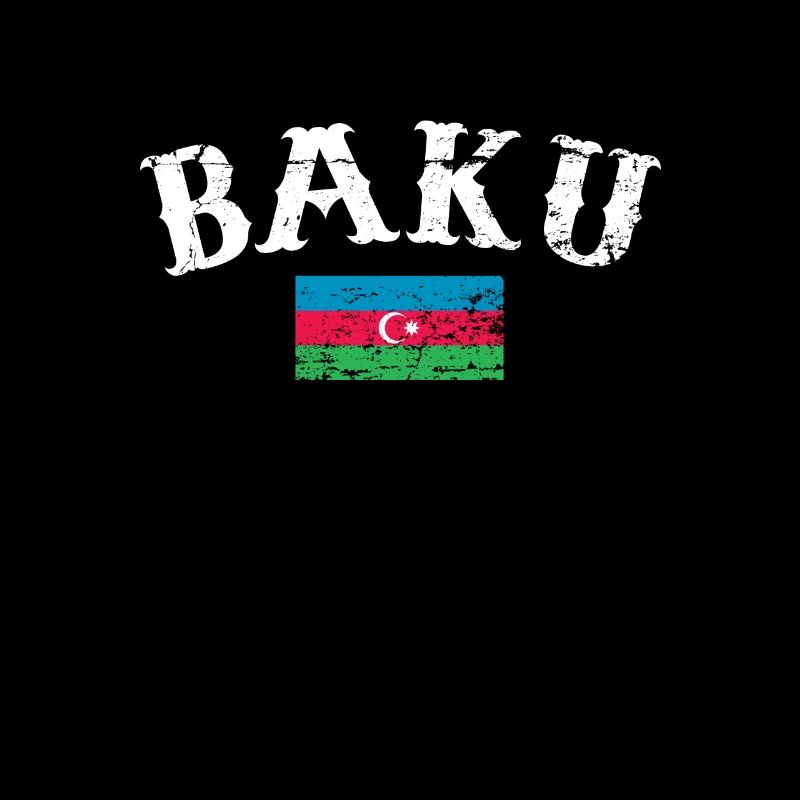 Bakou Vintage Azerbaïdjan Drapeau de l’Azerbaïdjan