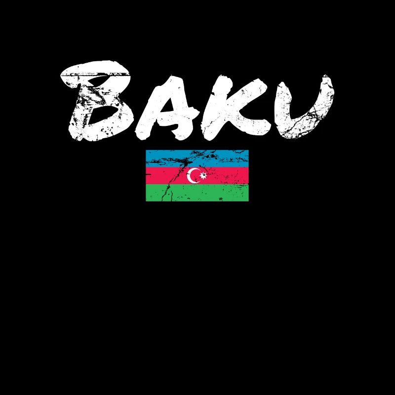 Bakou Vintage Azerbaïdjan Drapeau de l’Azerbaïdjan