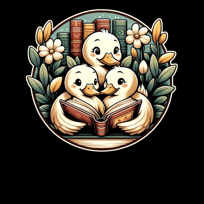 Cuddly duck family enjoys shared