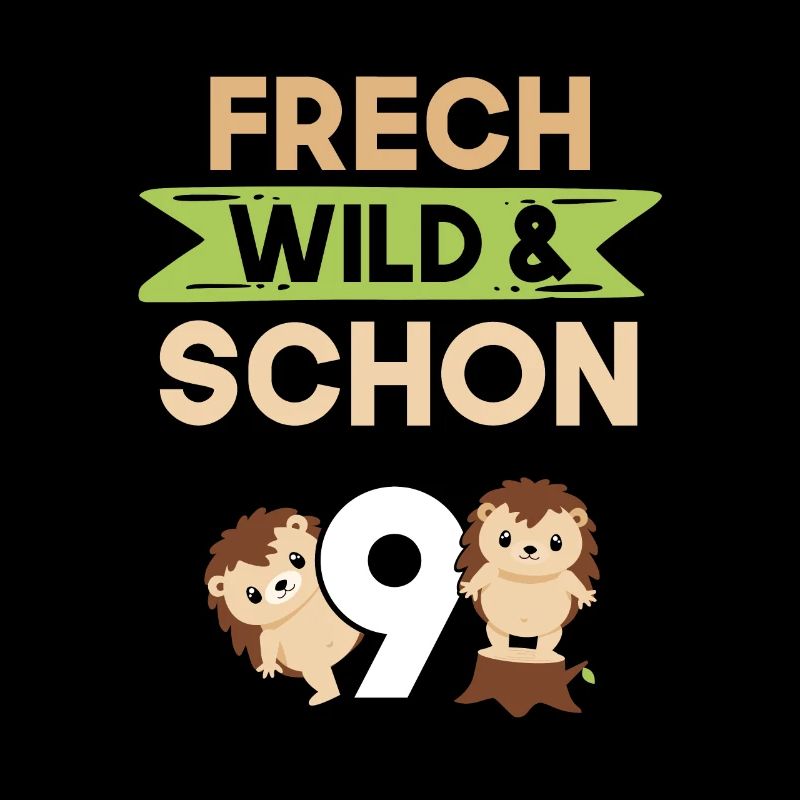 9 Jahre Geburtstag Junge Mädchen Igel