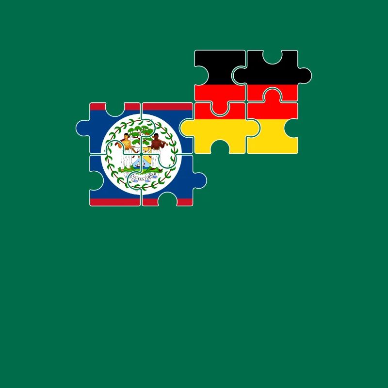 Belize Germany Flag Belizer