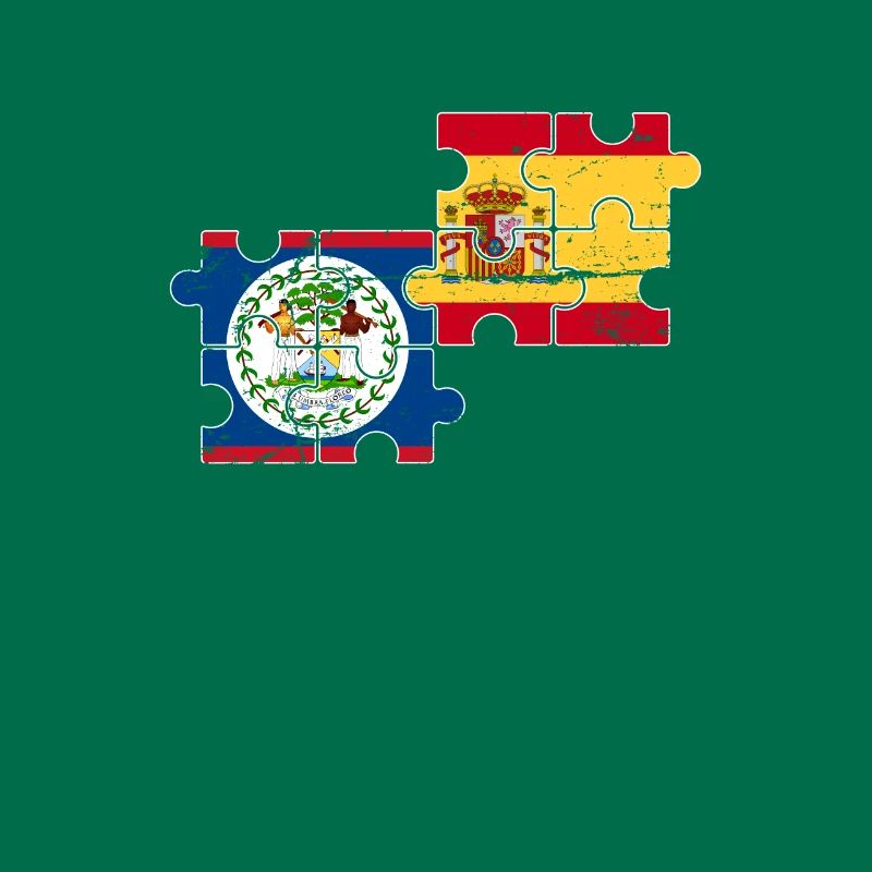 Belize Espagne Vintage Drapeau Belizer