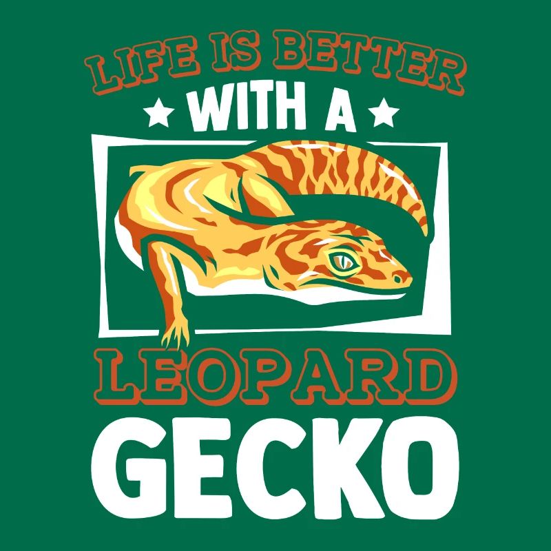 Das Leben ist besser mit einer Leopardgecko-Eidechse