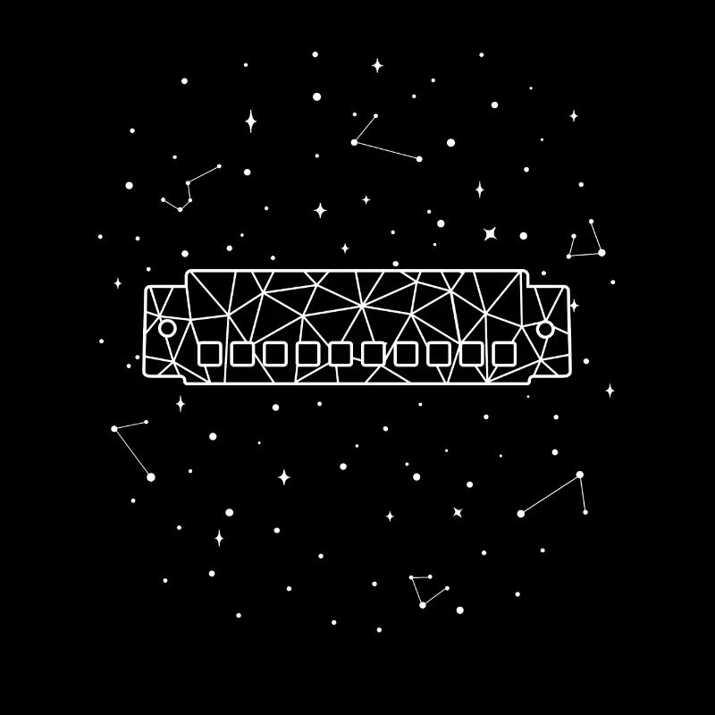 Sternbild Mundharmonika Konstellation Harmonicist
