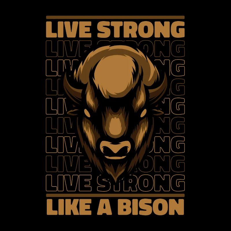 Vivre fort comme un bison Bison Bison d’Amérique