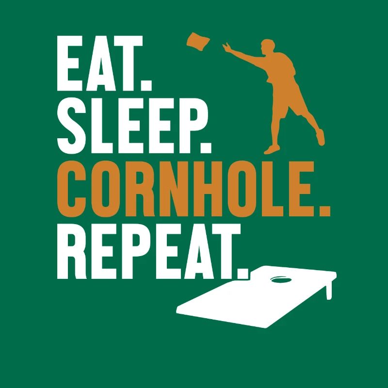 Manger dormir cornhole répéter sacs de haricots Plateaux de jeu