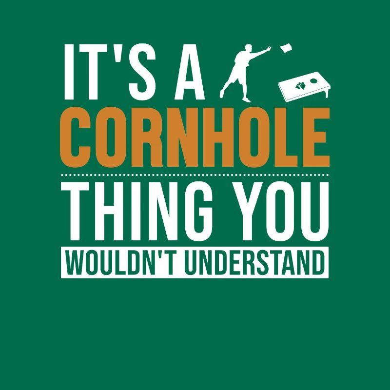 C’est un Cornhole Thing Plateau de jeu Pouf