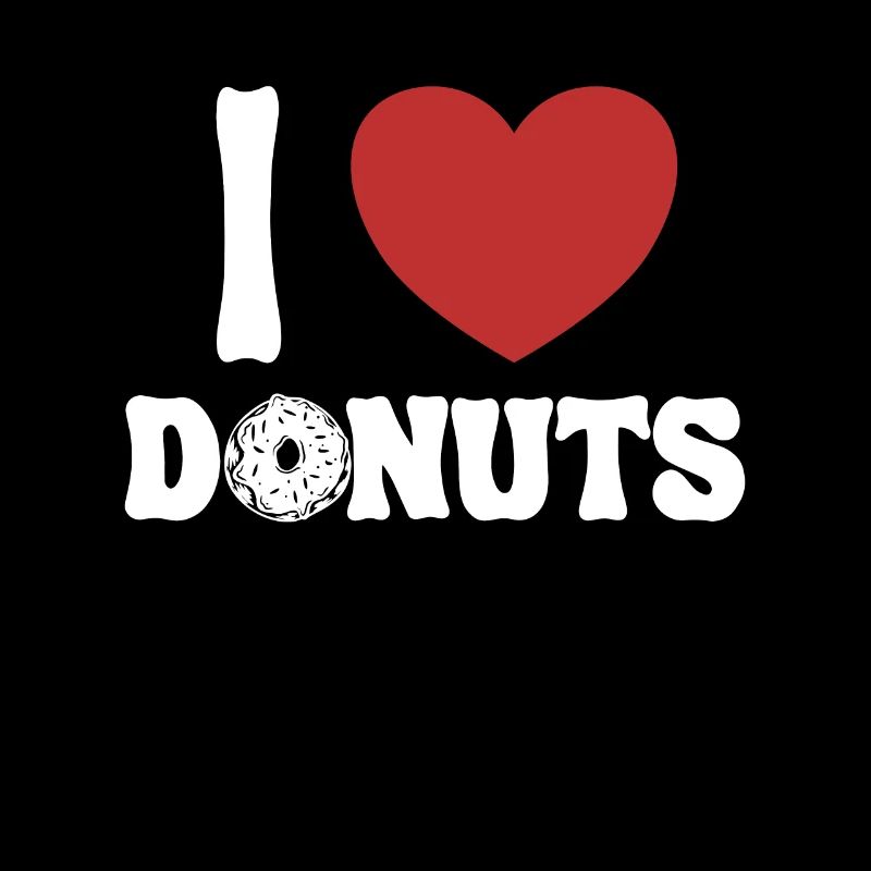 Ich liebe Donuts Donuts Maker Glasierter Liebhaber Donut