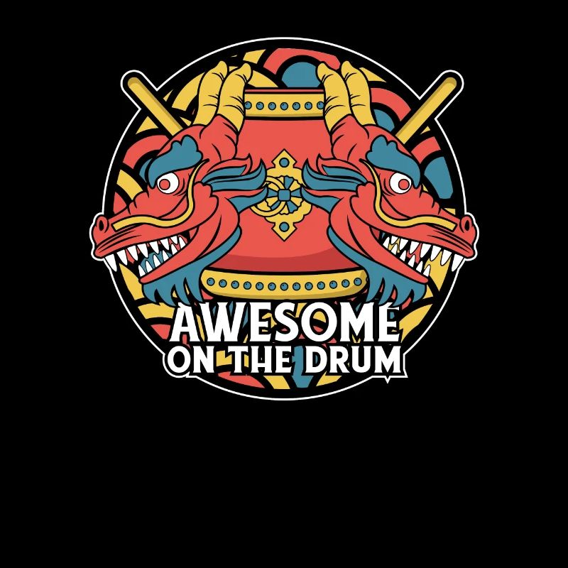 Awesome On The Drum Paddler Drummer Team Lover