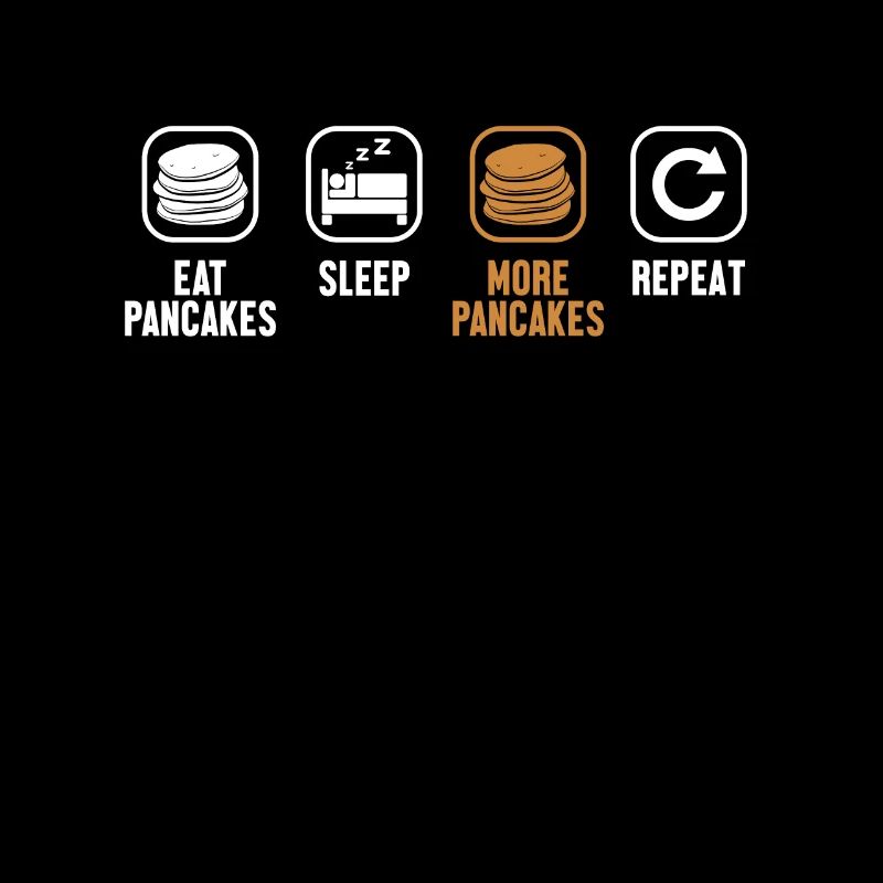 Manger Dormir Plus de crêpes Répéter les recettes Amoureux