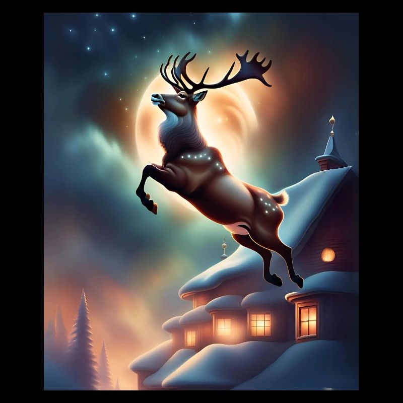 Santa's christmas reindeer